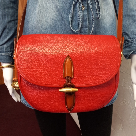 Dooney & Bourke Vintage 1990's, Outback Collection, Large Saddle Bag. - Picture 5 of 15